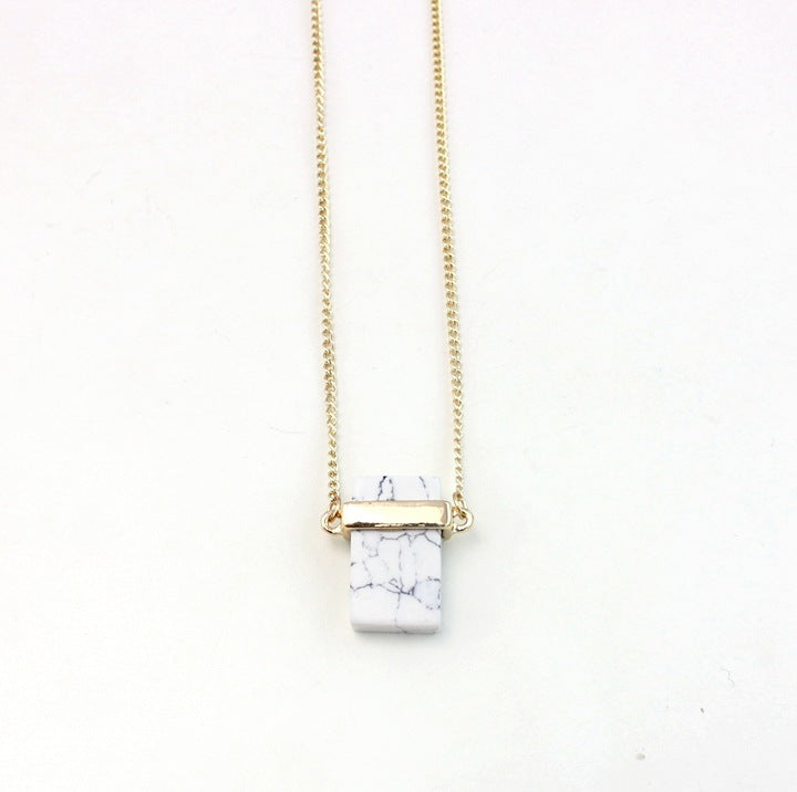 Crystal Necklace - Healer Energy Charged Crystal Necklace Howlite Beauty GD Home Goods