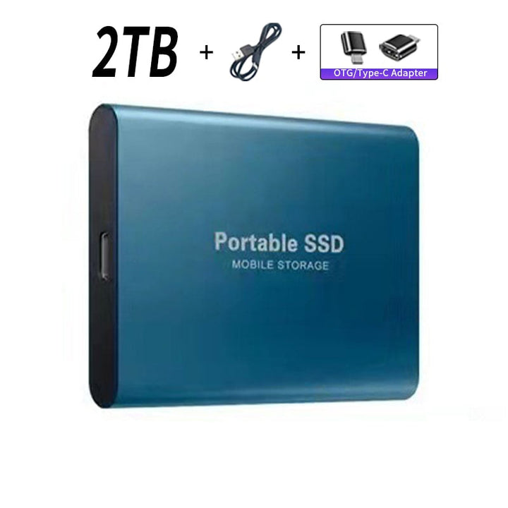 Portable SSD Mobile Storage Blue 2TB