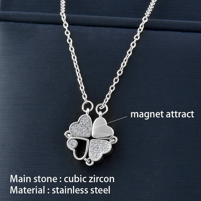 Flower Magnetic Together Necklace XL333V GD Home Goods