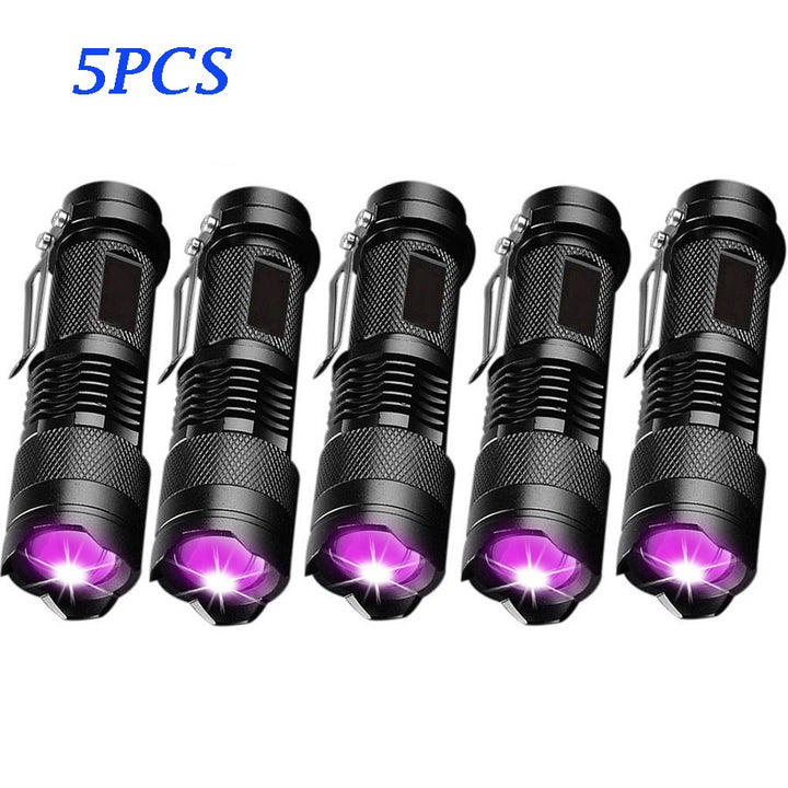 UV LED Flashlight 5pcs