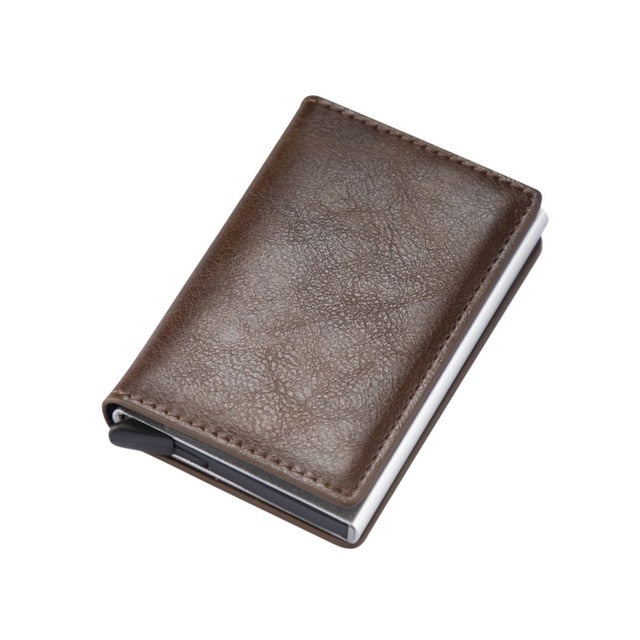 British Style Wallet Card Holder Coffee GD Home Goods