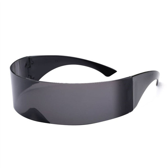 RBROVO Futuristic Sunglasses Black / Free Cloth and Bag