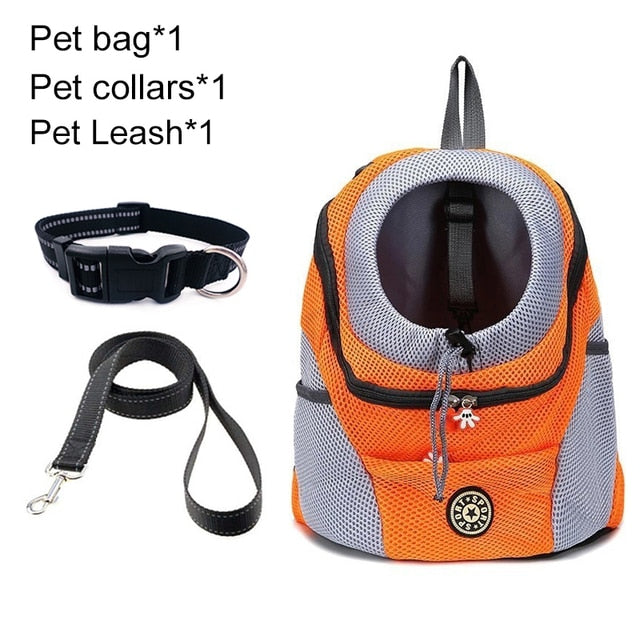 Pet Travel Carrier Bag Orange Set / S for 0-5kg