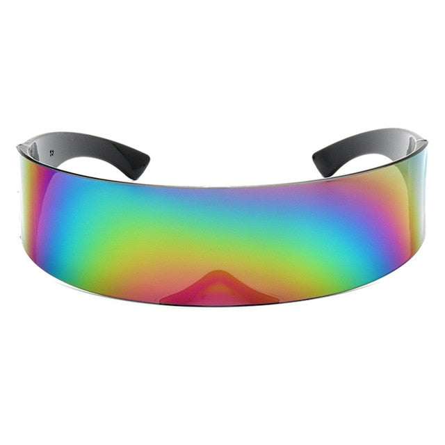 RBROVO Futuristic Sunglasses Rainbow / Free Cloth and Bag