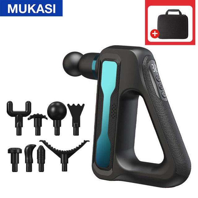 Triangle Muscle Massage Gun Blue With Bag / Type C Charge