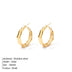 Big Bamboo Circle Hoop Earrings YE35952 Gold GD Home Goods