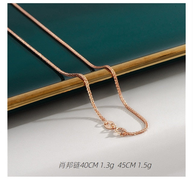 18K Rose Gold Plated Necklaces Xiao Bang / 40cm GD Home Goods