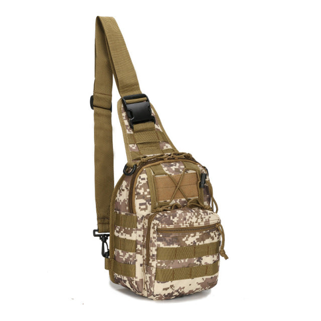 Hiking Trekking Tactical Backpack Khaki Brick Design / 20L