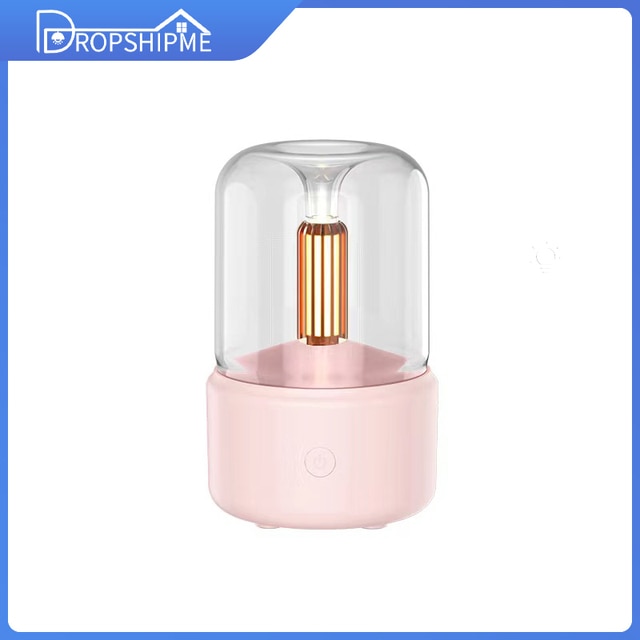 Aromatherapy Diffuser Humidifier Pink Candlelight Diffuser GD Home Goods
