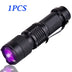 UV LED Flashlight 1pcs