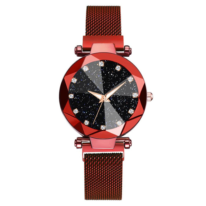 Diamond Cosmos Watches Red GD Home Goods
