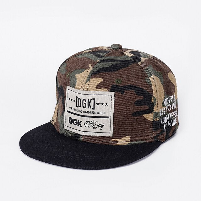 Acrylic Embroidered Cap DGK-camouflage / Adjustable GD Home Goods