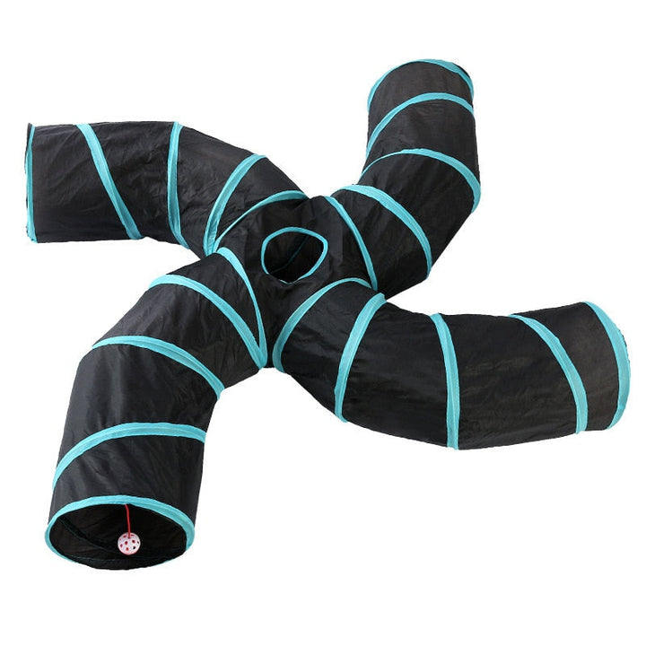 PRIMI PETS™ - Collapsible Cat Tunnel 4 Tube Twist