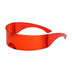 RBROVO Futuristic Sunglasses Red / Free Cloth and Bag