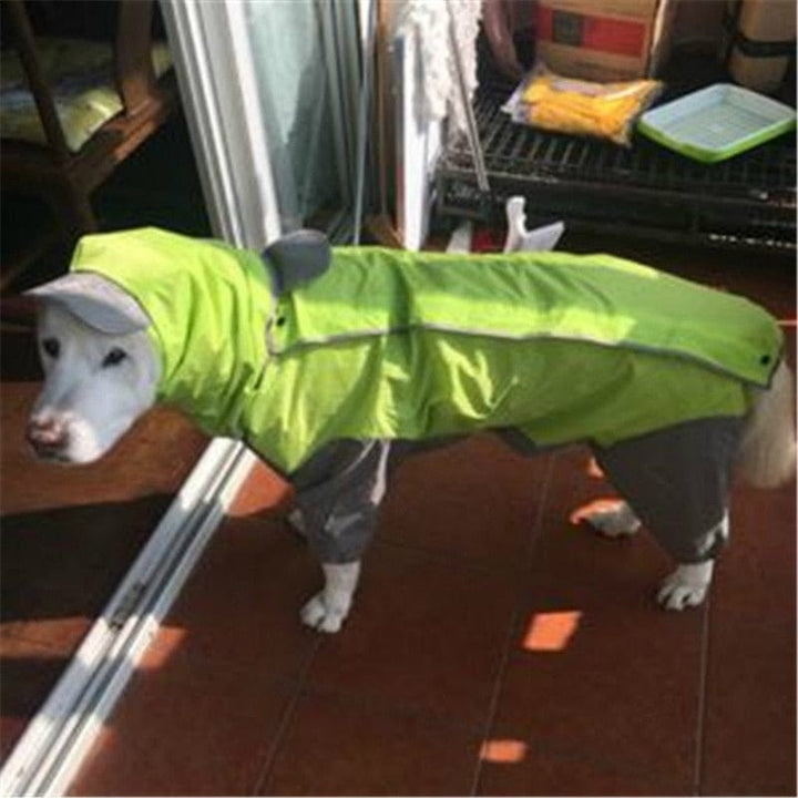 Dog Raincoat-Waterproof Jumpsuit Green / 28 GD Home Goods
