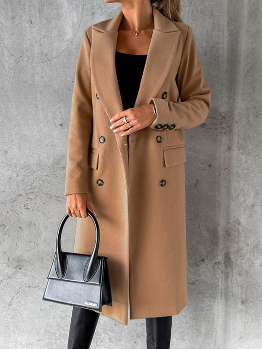 Business Casual Overcoat for Women Camel / XL GD Home Goods