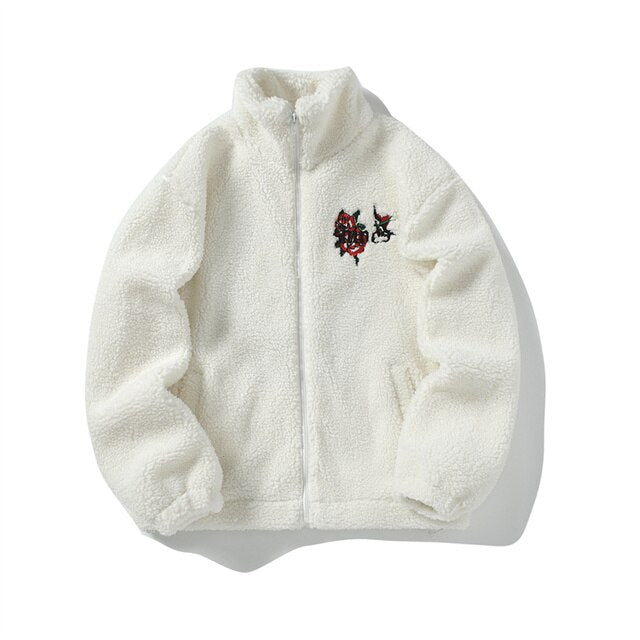 Zip Up Thermal Jacket White / M GD Home Goods