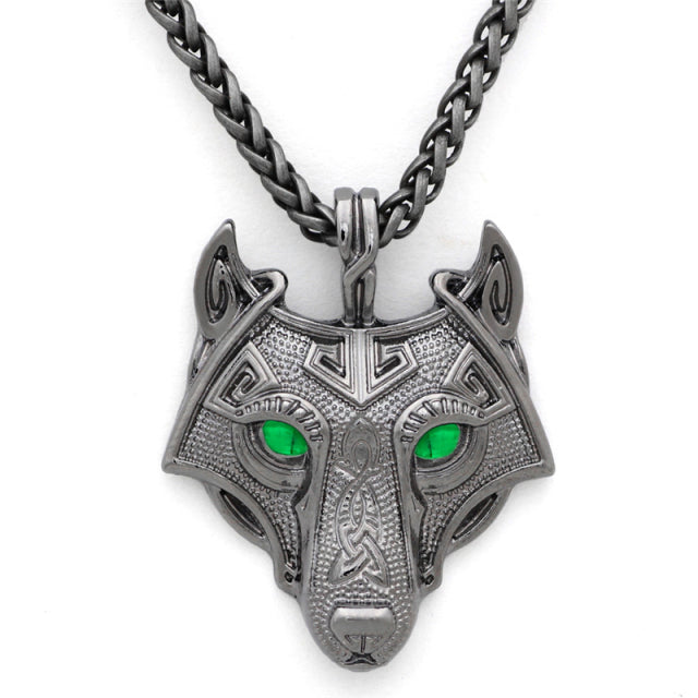 Viking Necklace Gun Chain Green