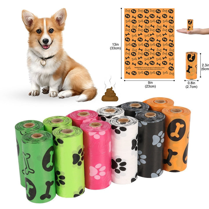 Dog Poop Bags Random Color / 1 roll GD Home Goods