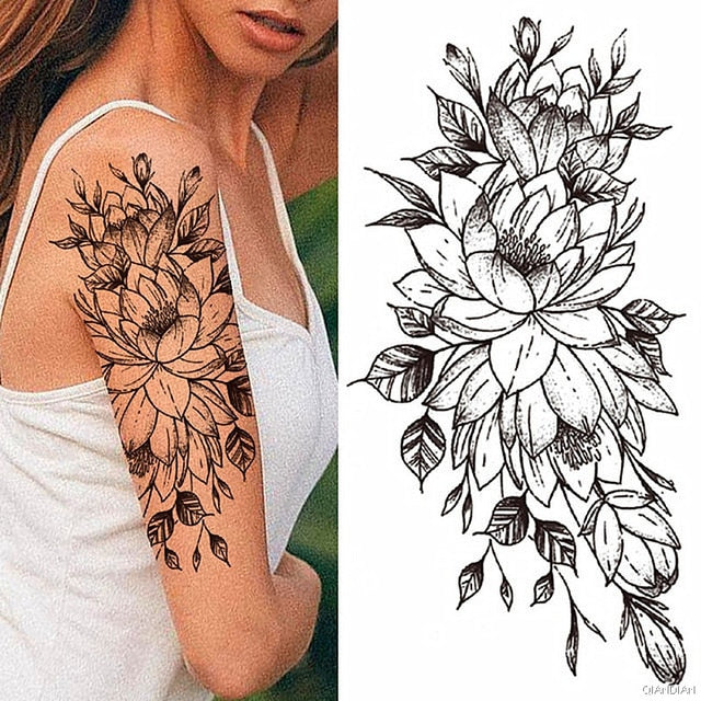 Flowers and Animals Body Tattoos 39 GD Home Goods