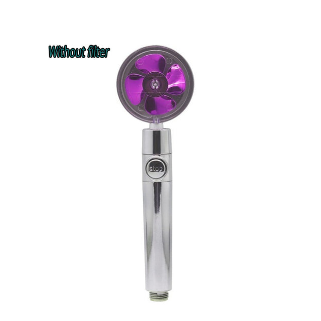 360 Degrees Rotating Shower Head Purple GD Home Goods