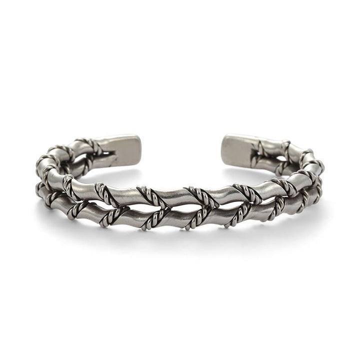 Double Layer Bracelet Silver GD Home Goods