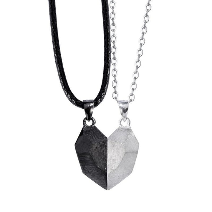 Chrome Heart Magnetic Necklace Silver and Black / 60cm