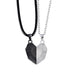 Chrome Heart Magnetic Necklace Silver and Black / 60cm