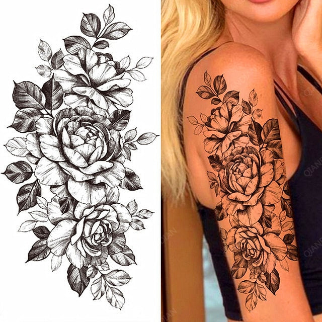 Flowers and Animals Body Tattoos 42 GD Home Goods