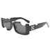 Cool Small Square Sunglasses Black Gray GD Home Goods