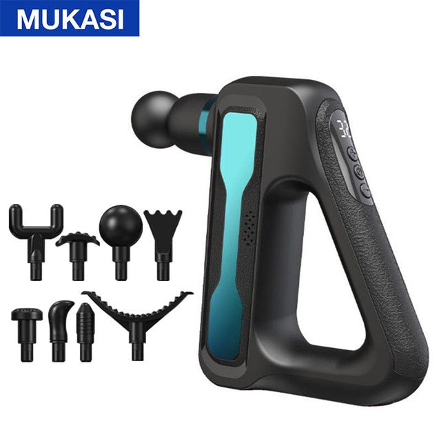 Triangle Muscle Massage Gun Blue / Type C Charge