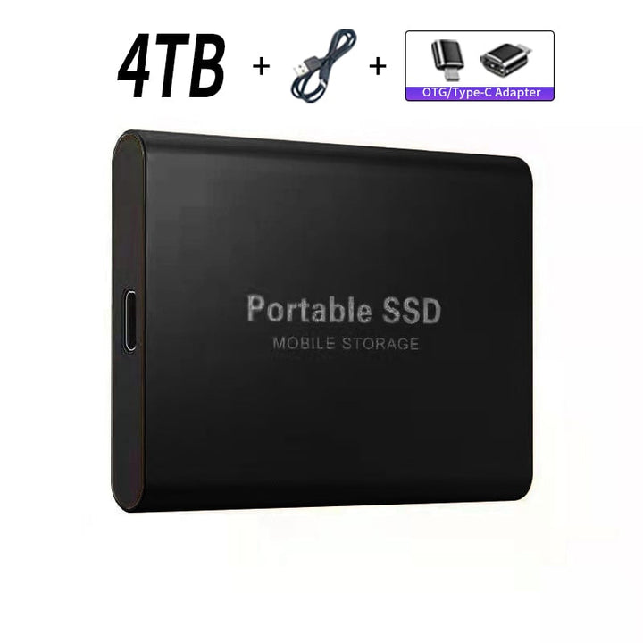 Portable SSD Mobile Storage Black 4TB