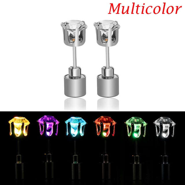 Crystal Earrings - LED Glowing Crystal Earrings Multi / 1 Pair GD Home Goods
