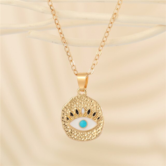 Crystal Turkish Evil Eye Necklace 8