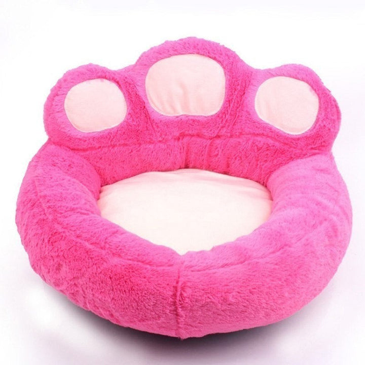 Paw Shape Washable Sleeping Dog Bed Pink / M
