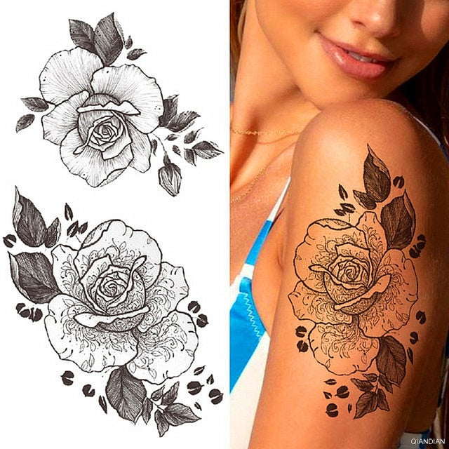 Flowers and Animals Body Tattoos 23 GD Home Goods