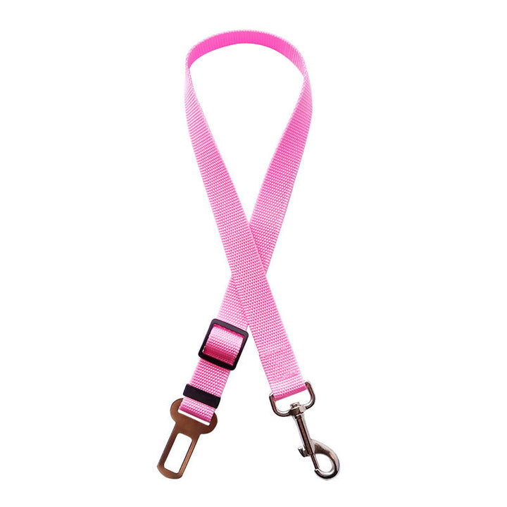Adjustable Dog Safety Seat Belt Pink GD Home Goods