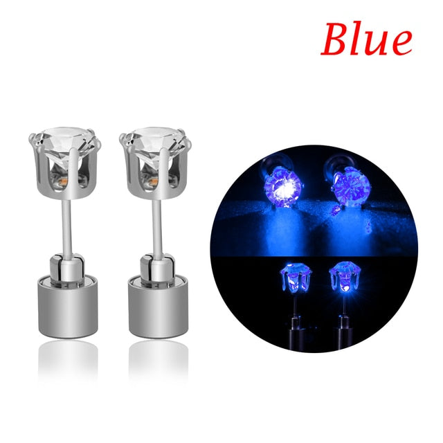 Crystal Earrings - LED Glowing Crystal Earrings Blue / 1 PCS GD Home Goods