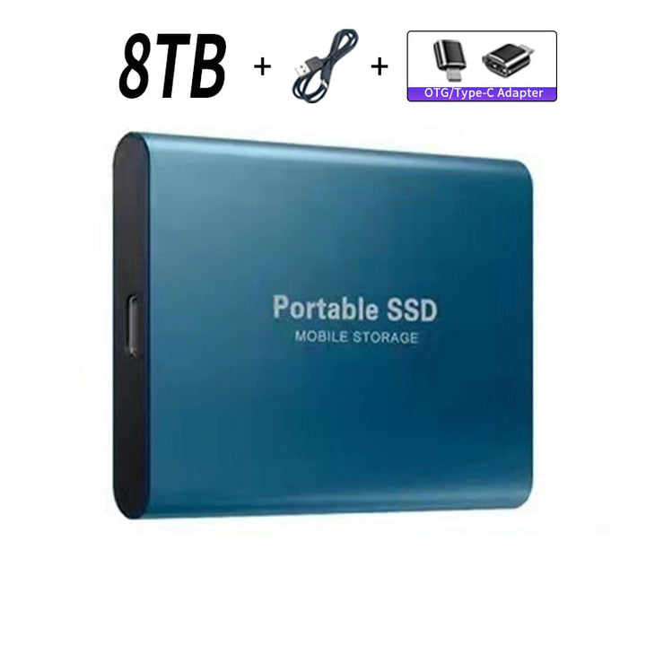 Portable SSD Mobile Storage Blue 8TB