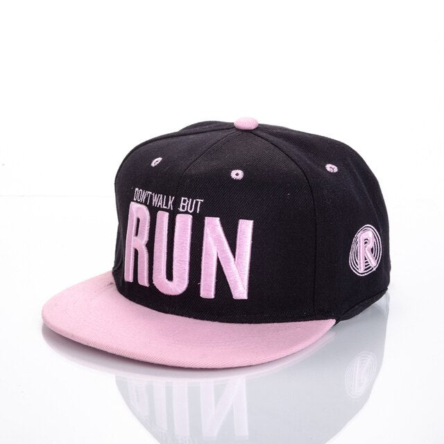 Acrylic Embroidered Cap Run-pink / Adjustable GD Home Goods