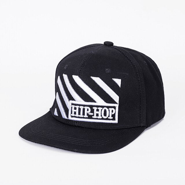 Acrylic Embroidered Cap hip-Black / Adjustable GD Home Goods