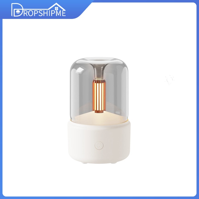 Aromatherapy Diffuser Humidifier White Candlelight Diffuser GD Home Goods
