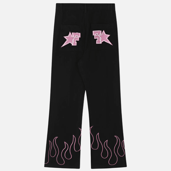 Flame Star Jeans Black / L GD Home Goods