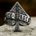 Ace Of Spades Poker Ring As Shown / 7 GD Home Goods