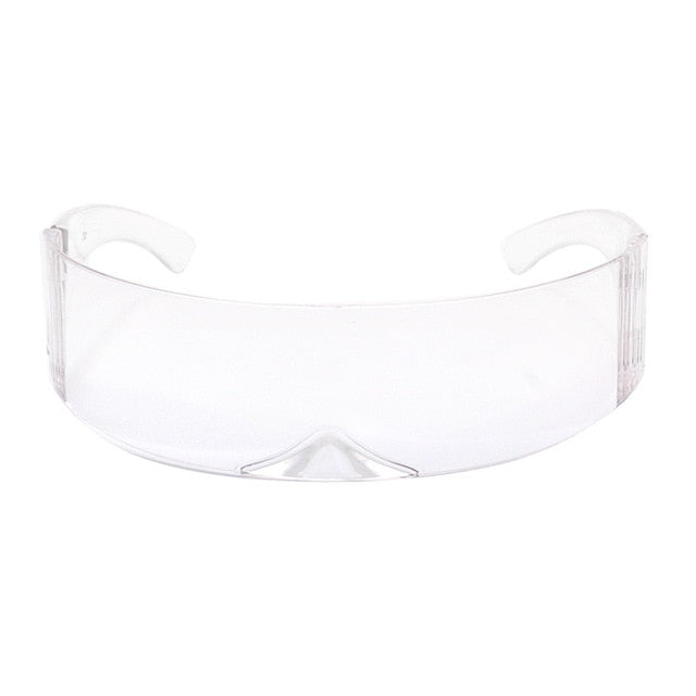 RBROVO Futuristic Sunglasses Transparent / Free Cloth and Bag