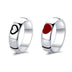 Couple's Heart Rings Silver / Set 1 GD Home Goods