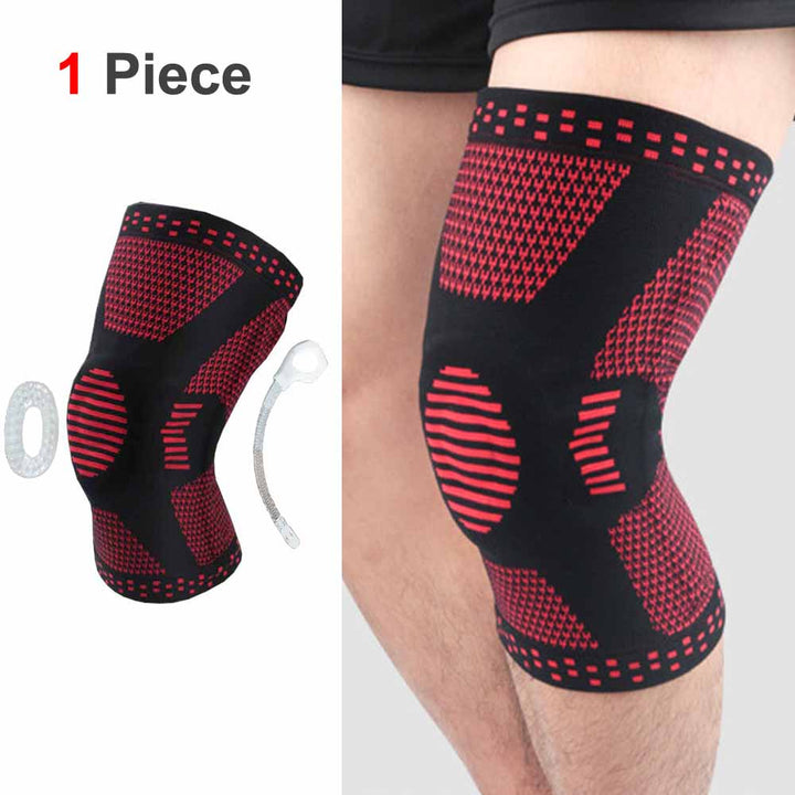 Compression Knee Support Red - 1 Pcs / XL