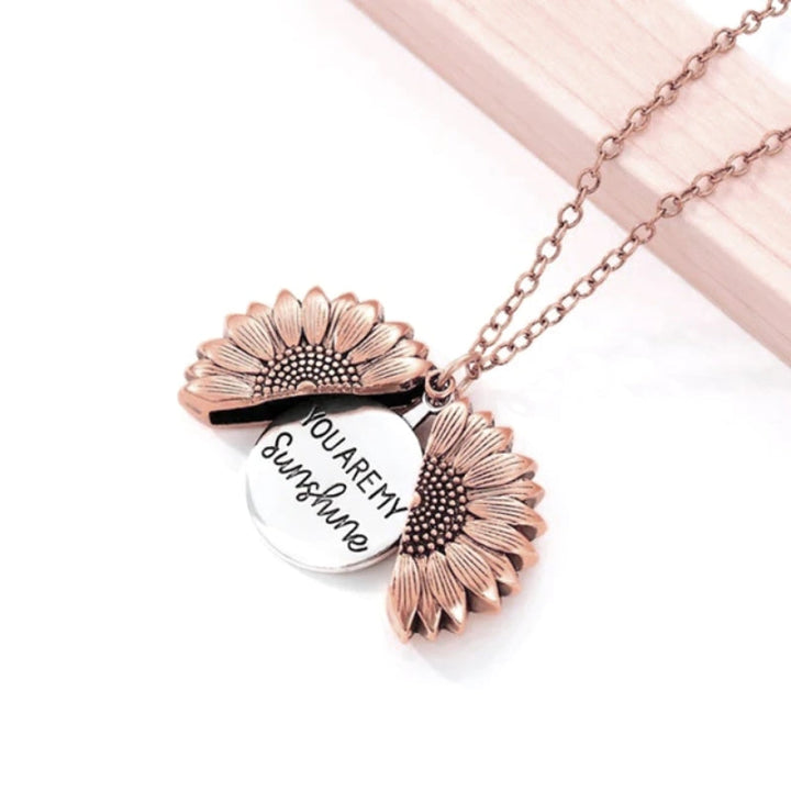 You Are My Sunshine Necklace Rose Gold + Free Packaging GD Home Goods