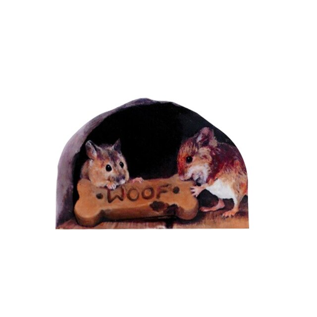 Funny Mouse Hole Wall Stickers