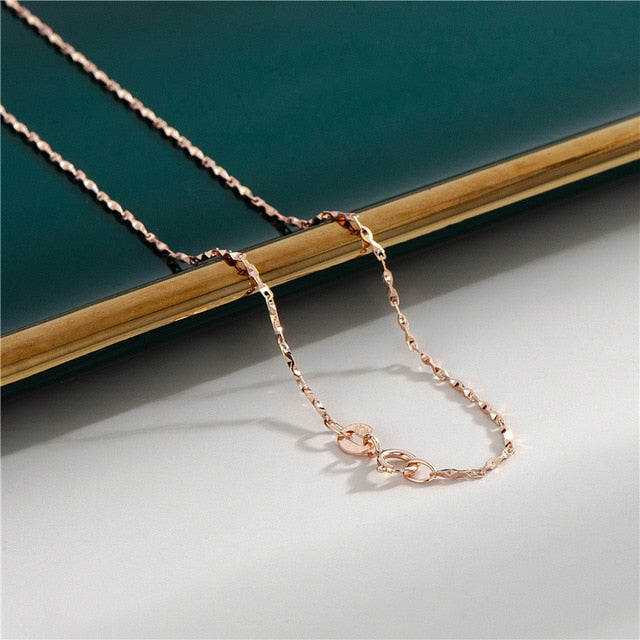 18K Rose Gold Plated Necklaces Che Hua Man Tian / 45cm GD Home Goods